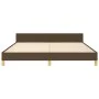 Estructura de cama con cabecero de tela marrón 180x200 cm de vidaXL, Camas y somieres - Ref: Foro24-3125076, Precio: 232,55 €...