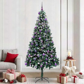 Árbol de Navidad artificial Verde 240 cm PVC y Acero y Plástico en Decoración Festiva y Estacional | Comprar online en Foru.es