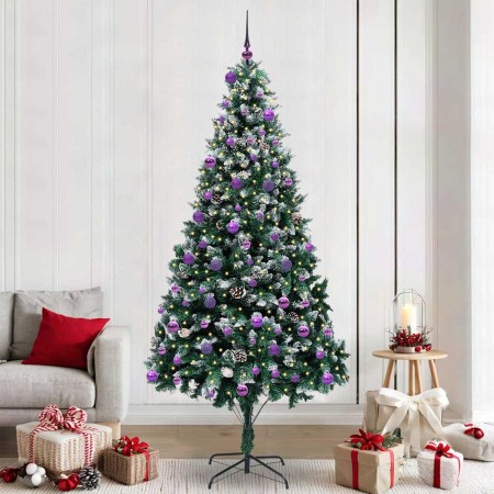 Árbol de Navidad artificial Verde 240 cm PVC y Acero y Plástico en Decoración Festiva y Estacional | Comprar online en Foru.es