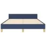 Estructura de cama con cabecero tela gris taupe azul 140x200 cm de vidaXL, Camas y somieres - Ref: Foro24-3124982, Precio: 19...