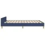 Estructura de cama con cabecero tela gris taupe azul 140x200 cm de vidaXL, Camas y somieres - Ref: Foro24-3124982, Precio: 19...