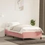 Estructura de cama de terciopelo rosa 90x190 cm de vidaXL, Camas y somieres - Ref: Foro24-347299, Precio: 86,79 €, Descuento: %