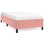 Estructura de cama de terciopelo rosa 90x190 cm de vidaXL, Camas y somieres - Ref: Foro24-347299, Precio: 86,79 €, Descuento: %