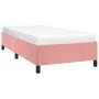 Estructura de cama de terciopelo rosa 90x190 cm de vidaXL, Camas y somieres - Ref: Foro24-347299, Precio: 86,79 €, Descuento: %