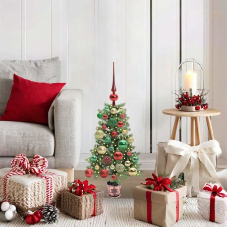 Árbol de Navidad con 150 LED con soporte Verde 65 cm PE en Decoración Festiva y Estacional | Comprar online en Foru.es