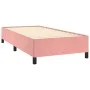 Estructura de cama de terciopelo rosa 90x190 cm de vidaXL, Camas y somieres - Ref: Foro24-347299, Precio: 86,79 €, Descuento: %