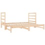 Sofá cama extraíble madera maciza de pino 2x(90x190) cm de vidaXL, Camas y somieres - Ref: Foro24-3124762, Precio: 167,34 €, ...