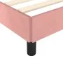 Estructura de cama de terciopelo rosa 90x190 cm de vidaXL, Camas y somieres - Ref: Foro24-347299, Precio: 86,79 €, Descuento: %