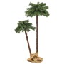 Palmera artificial doble con LED 125 cm y 210 cm de vidaXL, Arboles de navidad - Ref: Foro24-347638, Precio: 80,34 €, Descuen...
