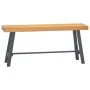 Banco de madera maciza de teca 110 cm de vidaXL, Bancos de comedor y cocina - Ref: Foro24-340743, Precio: 112,43 €, Descuento: %