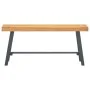 Banco de madera maciza de teca 110 cm de vidaXL, Bancos de comedor y cocina - Ref: Foro24-340743, Precio: 112,43 €, Descuento: %