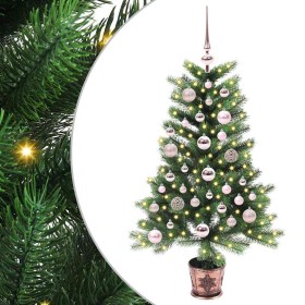 Árbol de Navidad con 150 LED con soporte Verde 90 cm PE en Decoración Festiva y Estacional | Comprar online en Foru.es