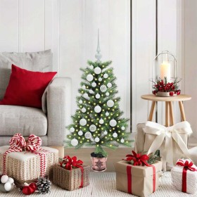 Árbol de Navidad con 150 LED con soporte Verde 90 cm PE en Decoración Festiva y Estacional | Comprar online en Foru.es