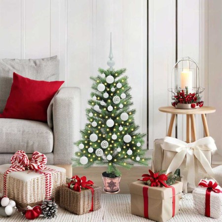 Árbol de Navidad con 150 LED con soporte Verde 90 cm PE en Decoración Festiva y Estacional | Comprar online en Foru.es