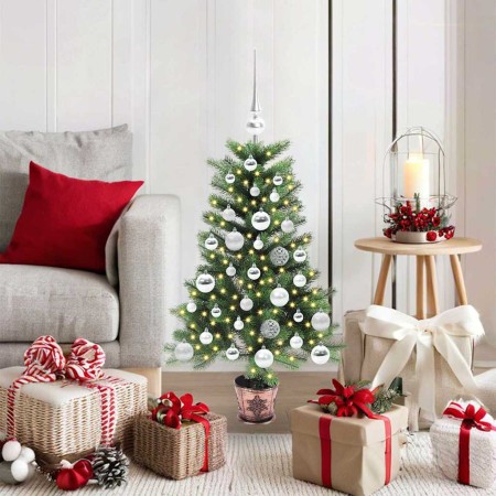 Árbol de Navidad con 150 LED con soporte Verde 90 cm PE en Decoración Festiva y Estacional | Comprar online en Foru.es