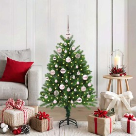 Árbol de Navidad con 150 LED con soporte Verde 120 cm PE en Decoración Festiva y Estacional | Comprar online en Foru.es