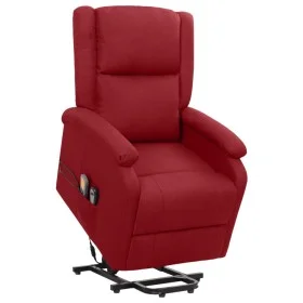 Sillón de masaje elevable tela rojo tinto de vidaXL, Sillones de masaje eléctricos - Ref: Foro24-329712, Precio: 414,11 €, De...