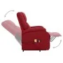 Sillón de masaje elevable tela rojo tinto de vidaXL, Sillones de masaje eléctricos - Ref: Foro24-329712, Precio: 414,11 €, De...