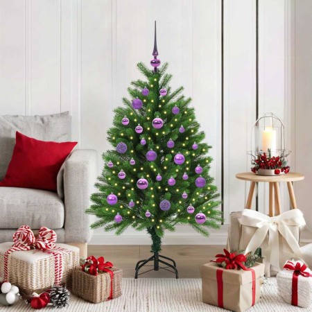 Árbol de Navidad con 150 LED con soporte Verde 120 cm PE en Decoración Festiva y Estacional | Comprar online en Foru.es
