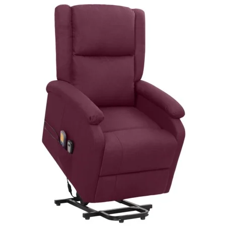 Sillón de masaje elevable tela morado de vidaXL, Sillones de masaje eléctricos - Ref: Foro24-329716, Precio: 414,06 €, Descue...