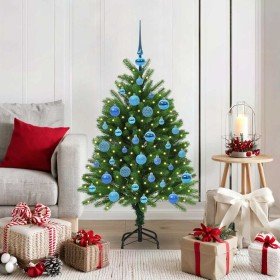 Árbol de Navidad con 150 LED con soporte Verde 120 cm PE en Decoración Festiva y Estacional | Comprar online en Foru.es