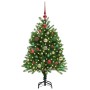 Árbol de Navidad con 150 LED con soporte Verde 120 cm PE en Decoración Festiva y Estacional | Comprar online en Foru.es