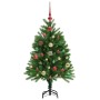 Árbol de Navidad con 150 LED con soporte Verde 120 cm PE en Decoración Festiva y Estacional | Comprar online en Foru.es