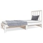 Sofá cama extraíble madera maciza de pino blanco 2x(90x190) cm de vidaXL, Camas y somieres - Ref: Foro24-3124753, Precio: 173...