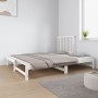 Sofá cama extraíble madera maciza de pino blanco 2x(90x190) cm de vidaXL, Camas y somieres - Ref: Foro24-3124753, Precio: 173...