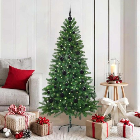 Árbol de Navidad con 150 LED con soporte Verde 150 cm PE en Decoración Festiva y Estacional | Comprar online en Foru.es