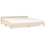Estructura de cama con cabecero de tela color crema 200x200 cm de vidaXL, Camas y somieres - Ref: Foro24-347444, Precio: 135,...