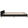 Estructura de cama con cabecero de tela negro 180x200 cm de vidaXL, Camas y somieres - Ref: Foro24-3125399, Precio: 239,31 €,...