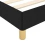 Estructura de cama con cabecero de tela negro 180x200 cm de vidaXL, Camas y somieres - Ref: Foro24-3125399, Precio: 239,31 €,...