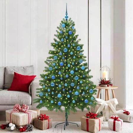 Árbol de Navidad con 300 LED con soporte Verde 180 cm PE en Decoración Festiva y Estacional | Comprar online en Foru.es