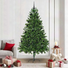 Árbol de Navidad con 300 LED con soporte Verde 210 cm PE en Decoración Festiva y Estacional | Comprar online en Foru.es
