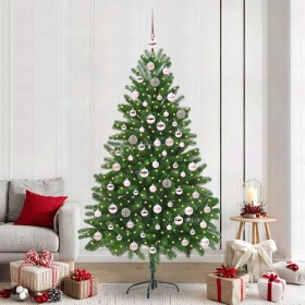 Árbol de Navidad con 300 LED con soporte Verde 210 cm PE en Decoración Festiva y Estacional | Comprar online en Foru.es