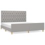 Estructura de cama con cabecero tela gris claro 160x200 cm de vidaXL, Camas y somieres - Ref: Foro24-3125308, Precio: 242,67 ...