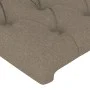 Bed frame with headboard in taupe gray fabric 180x200 cm by vidaXL, Beds and slatted bases - Ref: Foro24-3125320, Price: 281,...