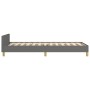 Estructura de cama con cabecero de tela gris oscuro 100x200 cm de vidaXL, Camas y somieres - Ref: Foro24-3124872, Precio: 148...