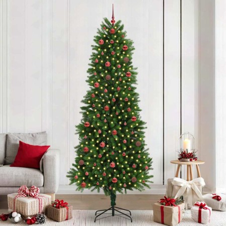 Árbol de Navidad con 300 LED con soporte Verde 240 cm PE en Decoración Festiva y Estacional | Comprar online en Foru.es