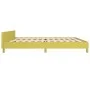 Estructura de cama con cabecero de tela verde 200x200 cm de vidaXL, Camas y somieres - Ref: Foro24-347446, Precio: 106,30 €, ...