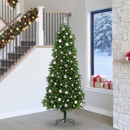 Árbol de Navidad con 300 LED con soporte Verde 240 cm PE en Decoración Festiva y Estacional | Comprar online en Foru.es