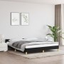 Estructura de cama con cabecero de tela negro 180x200 cm de vidaXL, Camas y somieres - Ref: Foro24-347433, Precio: 129,35 €, ...