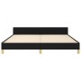 Estructura de cama con cabecero de tela negro 180x200 cm de vidaXL, Camas y somieres - Ref: Foro24-347433, Precio: 129,35 €, ...