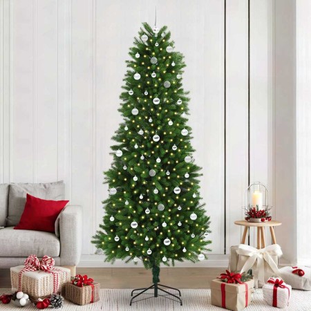 Árbol de Navidad con 300 LED con soporte Verde 240 cm PE en Decoración Festiva y Estacional | Comprar online en Foru.es