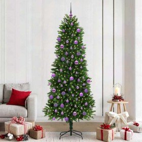 Árbol de Navidad con 300 LED con soporte Verde 240 cm PE en Decoración Festiva y Estacional | Comprar online en Foru.es