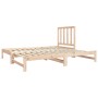 Sofá cama extraíble madera maciza de pino 2x(90x190) cm de vidaXL, Camas y somieres - Ref: Foro24-3124752, Precio: 145,95 €, ...