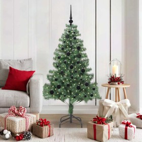 Árbol de Navidad con 150 LED con soporte Verde 150 cm PVC en Decoración Festiva y Estacional | Comprar online en Foru.es