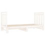 Sofá cama extraíble madera maciza de pino blanco 2x(90x190) cm de vidaXL, Camas y somieres - Ref: Foro24-3124773, Precio: 210...