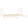 Sofá cama extraíble madera maciza de pino blanco 2x(90x190) cm de vidaXL, Camas y somieres - Ref: Foro24-3124773, Precio: 210...